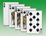 1 -  Royal Flush - 5 cards of the same suit in sequence. Ace counts high