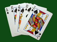 poker hand of cards
